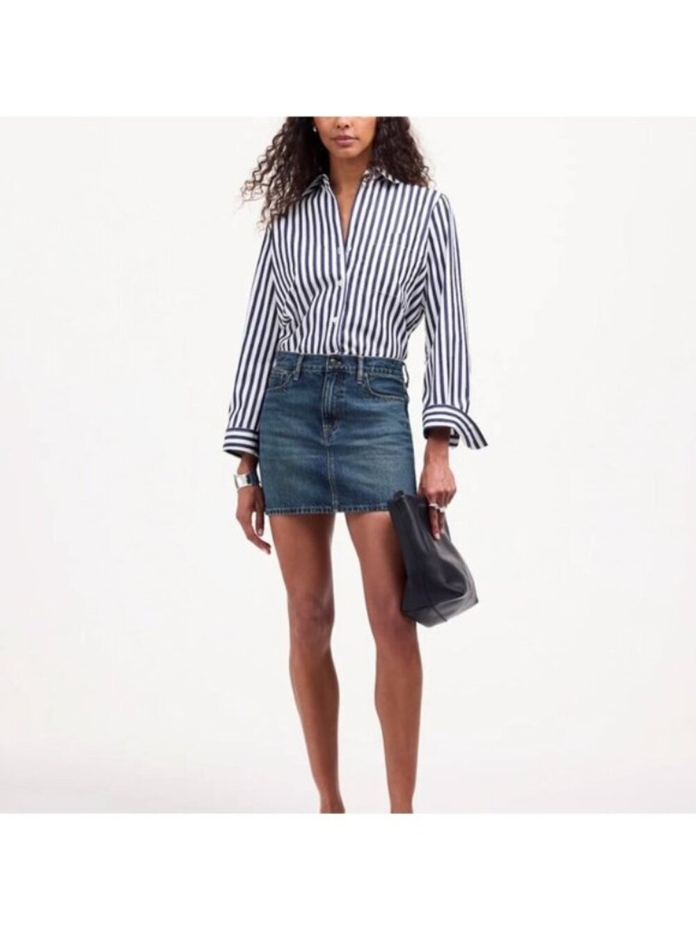 Madewell Denim Mini Skirt in Karney Wash Jean